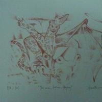 C4 - The man, feline, flying by Antonio Huerta