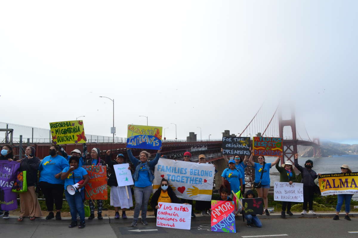A Rally for Immigration Reform at San Francisco's Golden Gate Bridge