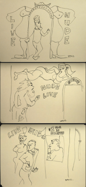F8 - Live Nude (Triptych) by David Duckworth